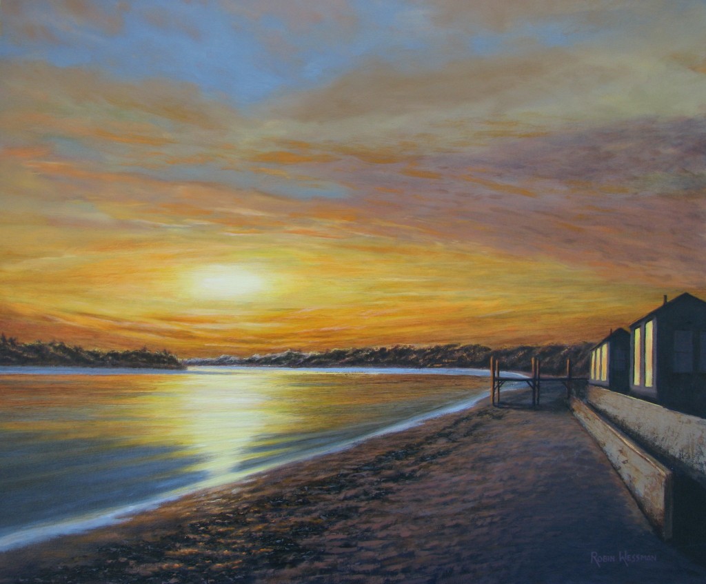 Nightfall at the Beach "Nightfall at the Beach"