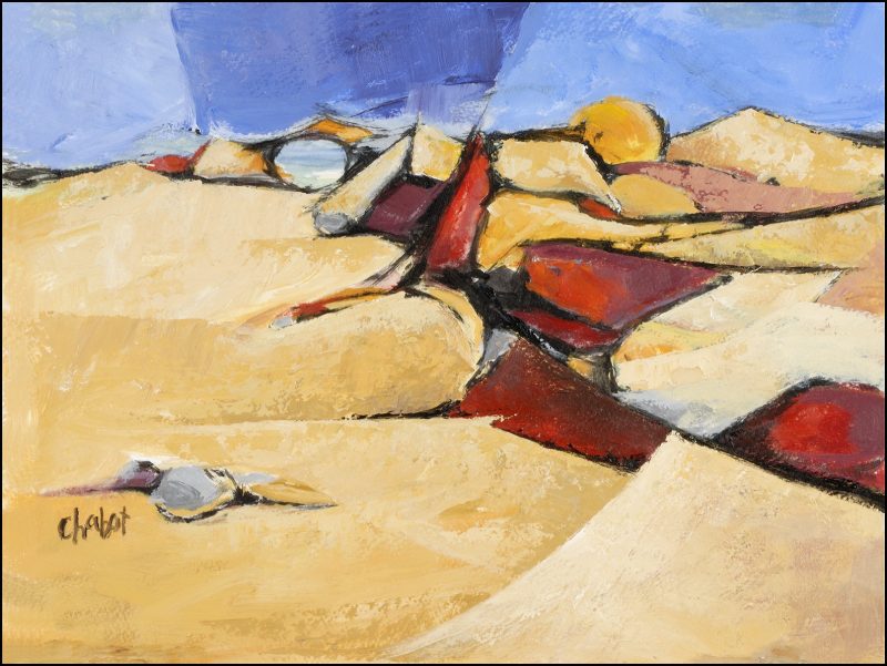 Abstract Dunes 14”W x 10”H Gicée
